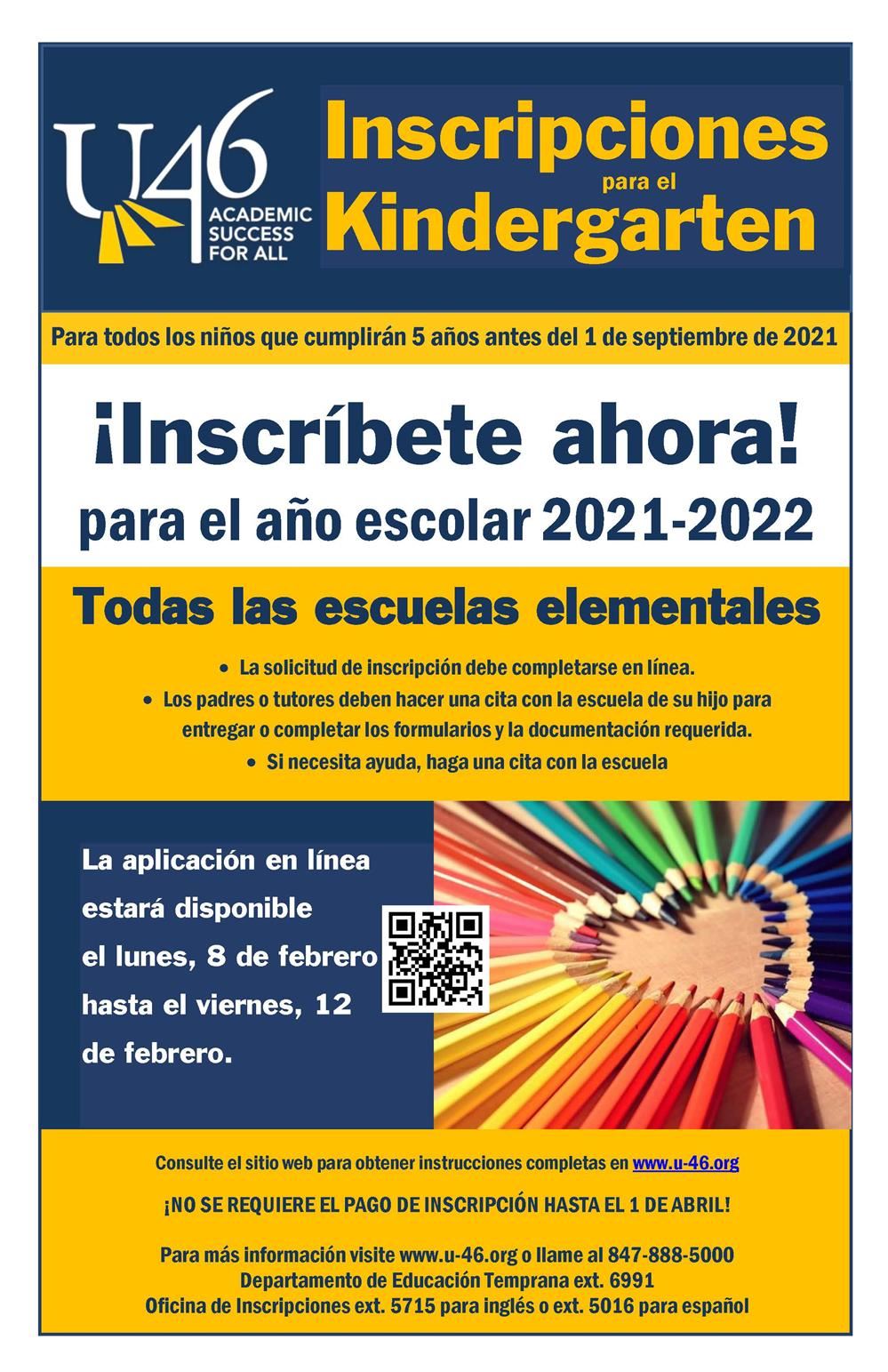 Kindergarten 2021-2022 Poster SPA Kindergarten 2021-2022 Poster SPA
